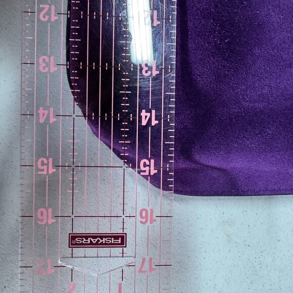 VINCE CAMUTO Casia Patchwork Tote Bag Dark Green Pebbled Leather Suede Boho - Picture 13 of 15